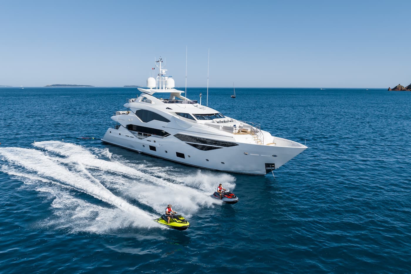 Luxury yacht in the Andaman Sea